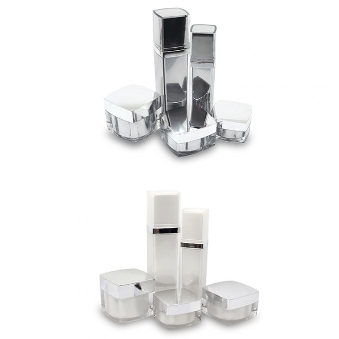 Custom Logo Printed Makeup Packaging Collection / Cosmetic Packaging Set With Pump Sprayer Cap 3