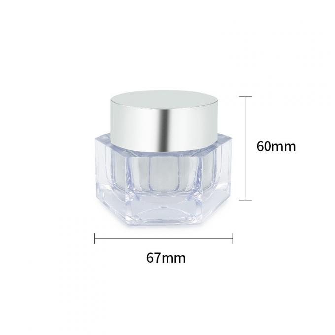 Leak Proof Skin Care Cream Jar Simple Design 30g/50g Cosmetic Packaging With Sample 1