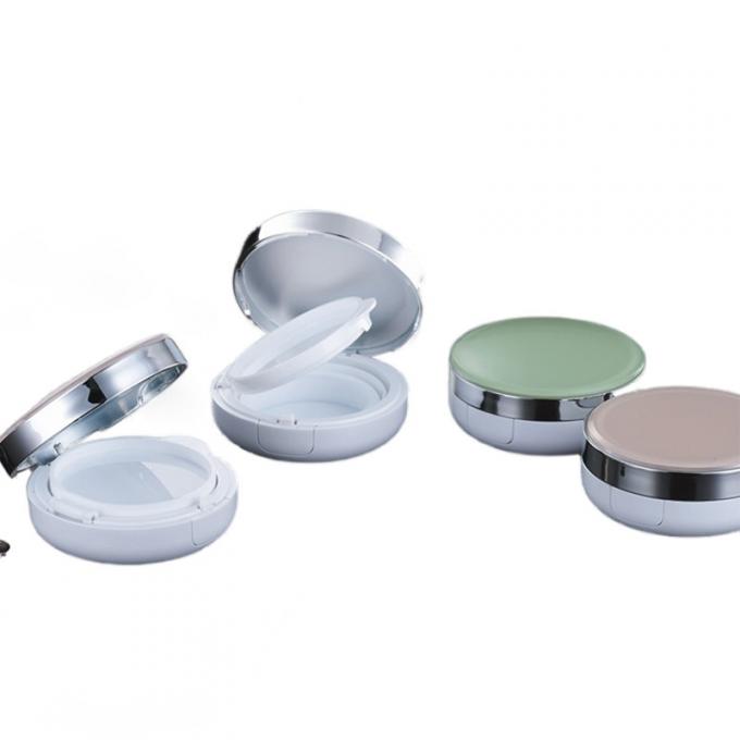 Refillable Dewy Finish Round Compact Powder Cushion Foundation Case For Light To Medium Coverage 1