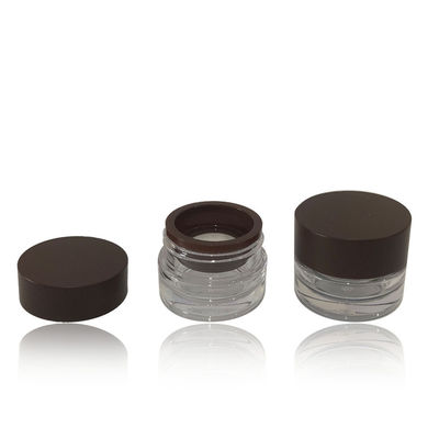 Clear  3.5g Small Loose Powder Container With Mesh SGS Certified