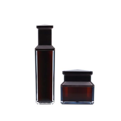 Personal Care Cosmetic Storage Set Acrylic Cap Custom Logo Screen Printed Packaging Organizer