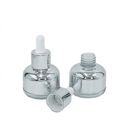 Drop Resistant Glass Cosmetic Packaging Bottle 50g 60g with Silk Screen Printing