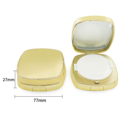 Reusable Empty Cushion Foundation Case with Snap Closure Round