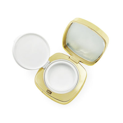 Reusable Empty Cushion Foundation Case with Snap Closure Round