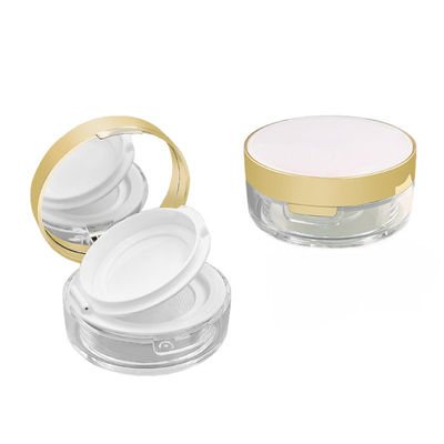 15g Round Shape Transparent Empty Loose Powder Case for Compact Powder